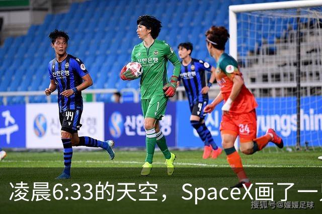 凌晨6:33的天空，SpaceX画了一只巨型发光水母！