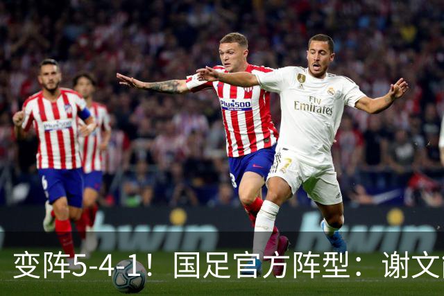 变阵5-4-1！国足官方阵型：谢文能、刘洋边翼卫，王子铭单前锋